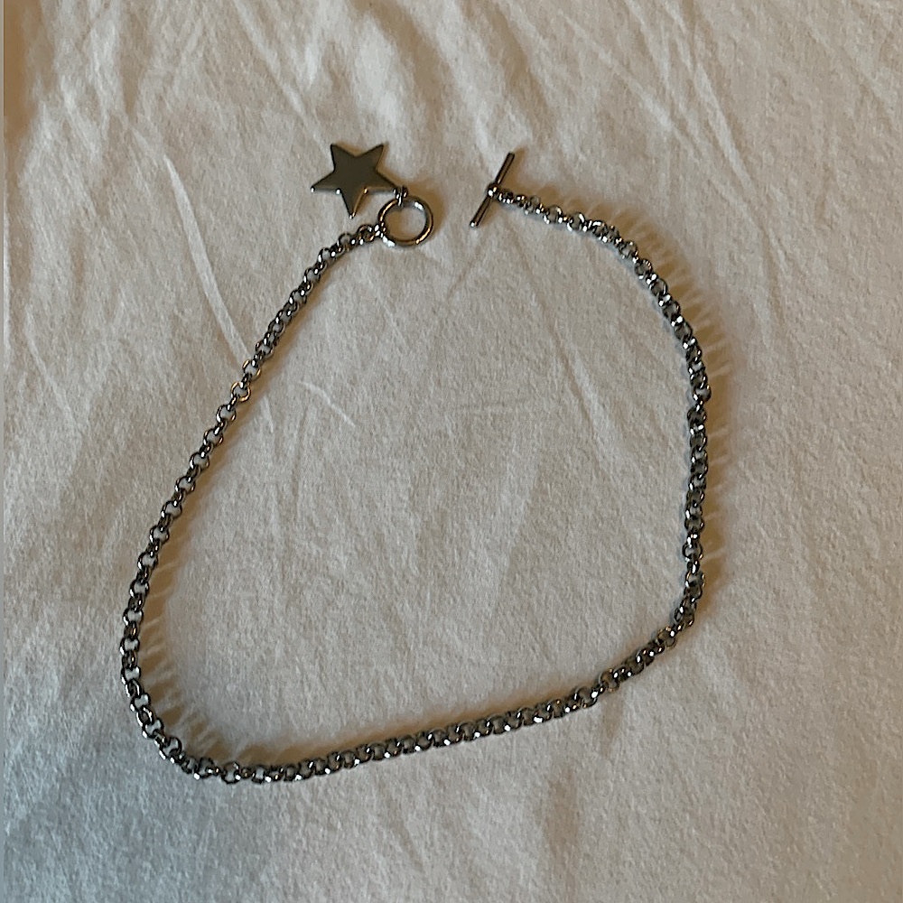 Silver Star Chain Necklace